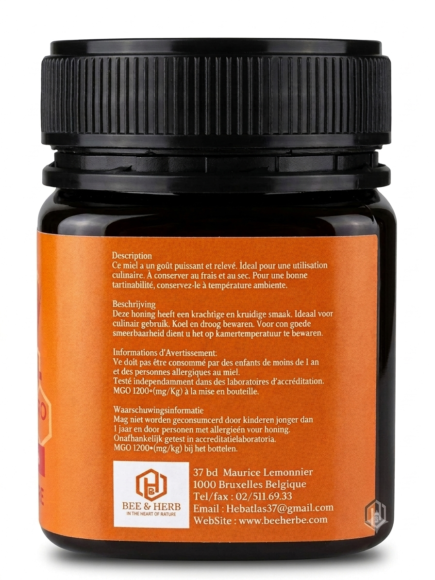 Miel de Manuka MGO 1200+ – 250 g